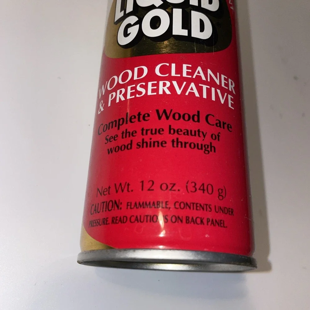 Vintage 70-80s SCOTT'S‎ LIQUID GOLD  Wood Cleaner & Preservative Can Full